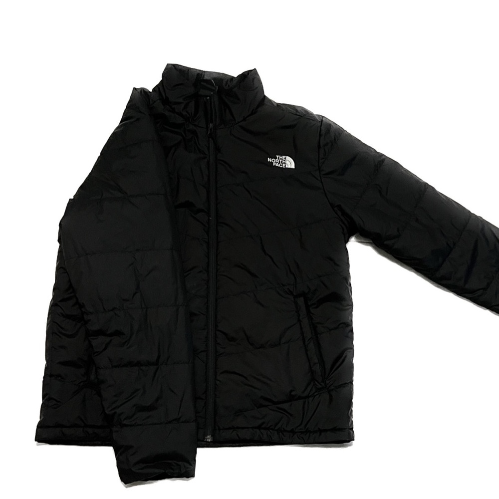 North face light weight puffer jacket in black